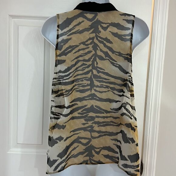 NWT Equipment Velvet Collar Tank Button-down Top size L - Picture 4 of 9